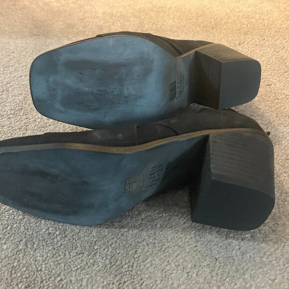 New Eileen Fisher Leather Zip Block Heel Bootie 7.5 - Picture 8 of 10